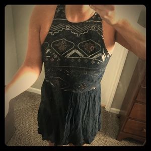 Navy Hollister sequin dress!